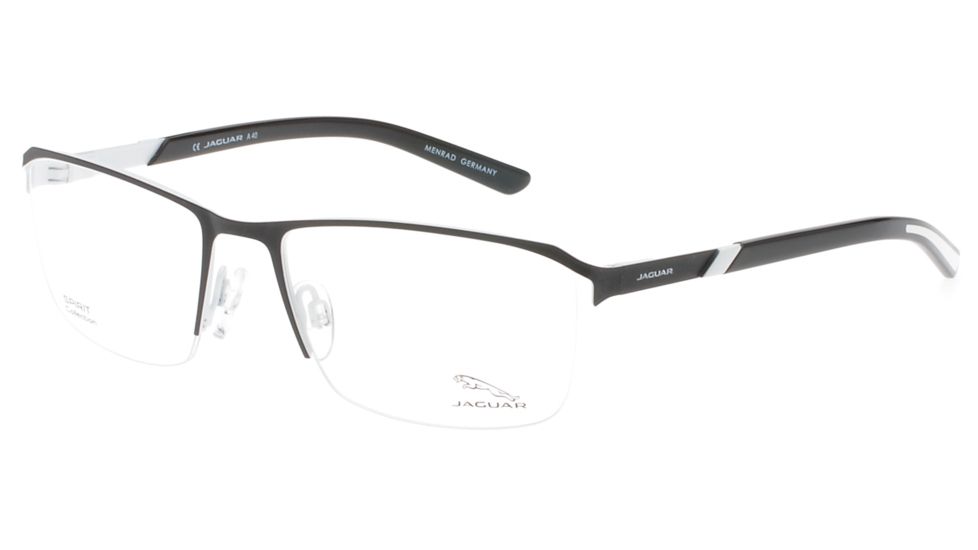 Jaguar Spirit 33593 Eyeglasses, Mens, Black-White, 55-18-140, JG335936100