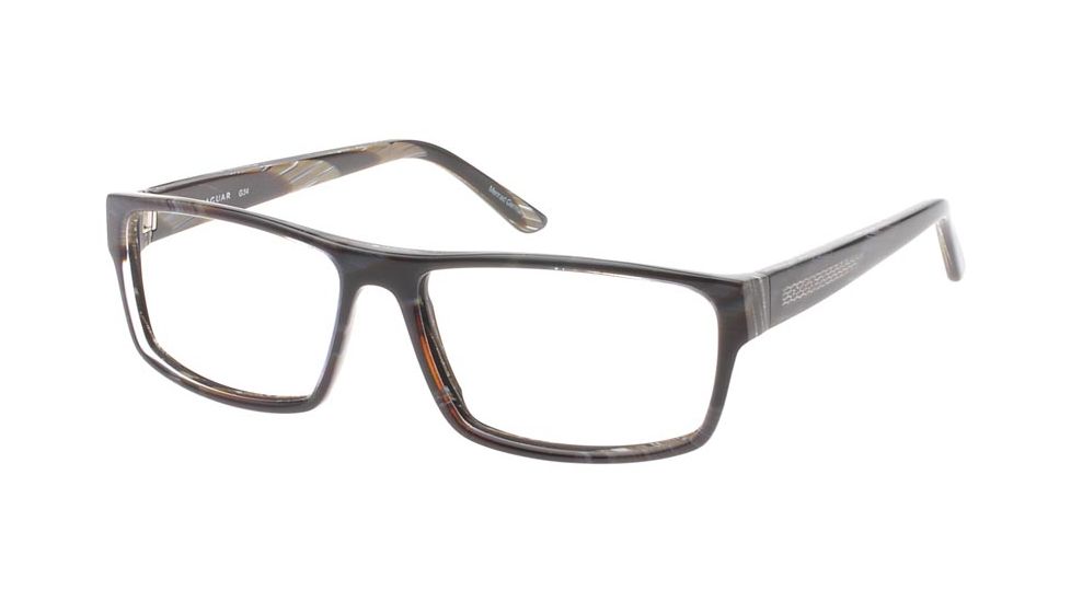 Jaguar Spirit 31012 Mens Eyeglasses, Brown-Horn, 56-15-135 31012-6499