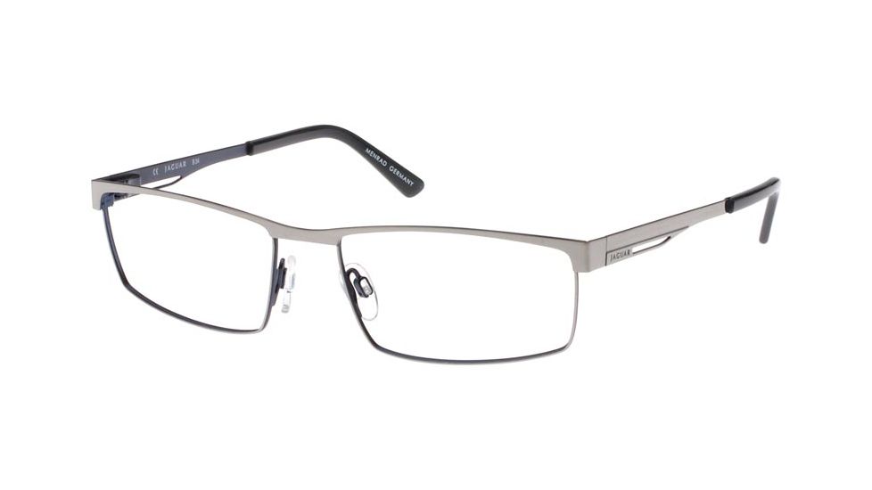 Jaguar Spirit 39337 Brushed Silver-Navy Mens Eyeglasses 39337-549