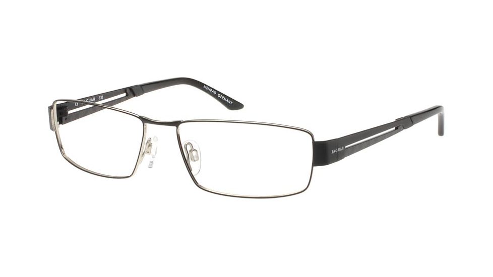 Jaguar Spirit Single Vision 33540 Black-Silver Mens Eyeglasses 33540-610RX