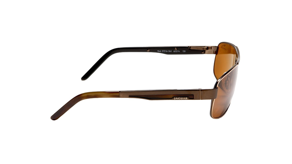 Jaguar Polarized Lenses Sunglasses 37316, Jaguar 37316 Sunglasses Styles Brown-Gold Frame / Brown Polarized Lenses