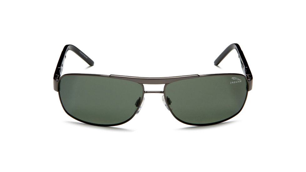 Jaguar Polarized Lenses Sunglasses 37316, Jaguar 37316 Sunglasses Styles Gunmetal Frame / Green Polarized Lenses