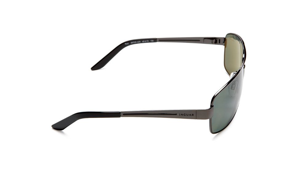 Jaguar Polarized Lenses Sunglasses 39703, Jaguar 39703 Sunglasses Styles Gunmetal Frame / Green Lenses