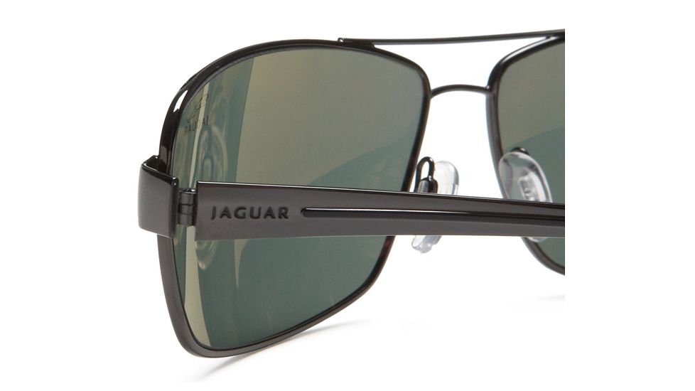 Jaguar Polarized Lenses Sunglasses 39703, Jaguar 39703 Sunglasses Styles Gunmetal Frame / Green Lenses