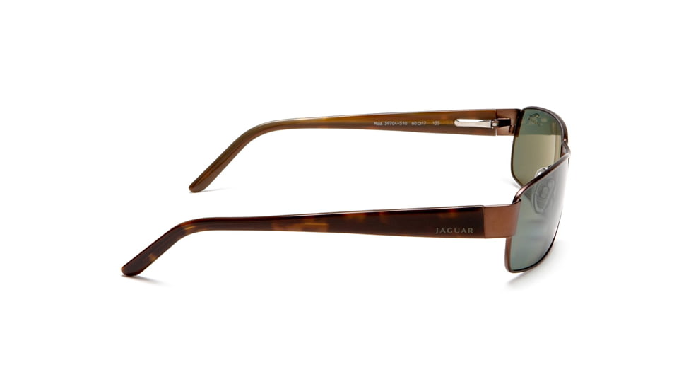 Jaguar Polarized Lenses Sunglasses 39704, Jaguar 39704 Sunglasses Styles Brown Frame / Green Polarized Lenses