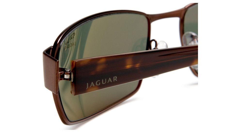 Jaguar Polarized Lenses Sunglasses 39704, Jaguar 39704 Sunglasses Styles Brown Frame / Green Polarized Lenses