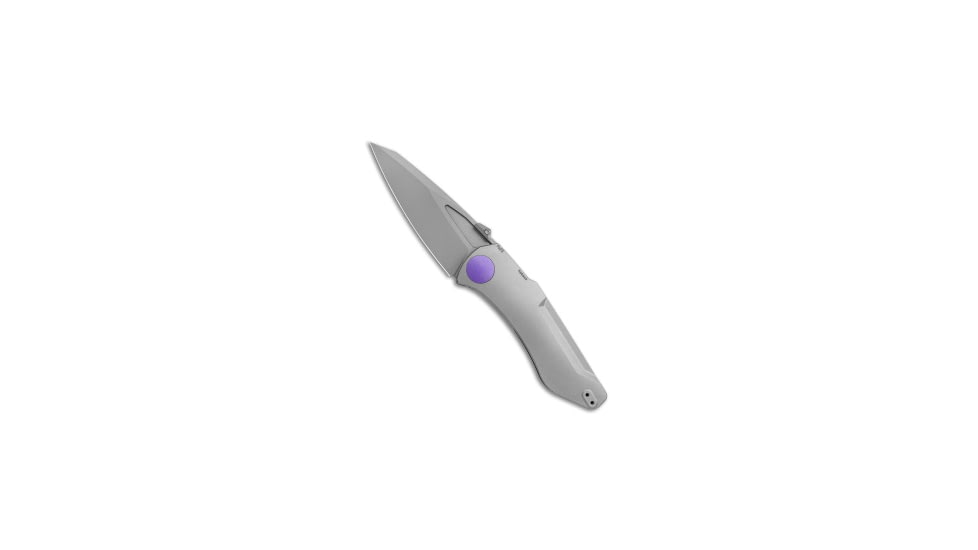 Jake Hoback Knives Jake Hoback Knives Summit Frame Lock Knife Titanium/Purple 4.25" SW, Gray/Purple, Bohler M390, adult, BHQ-141310