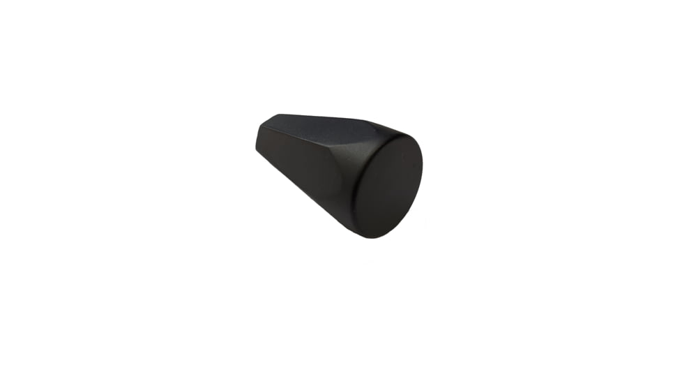 JARD Bolt Action Knob, Faceted, Outer Diameter 0.875in, Length 1.4in, 5/16x27, Aluminum, Black, 4640