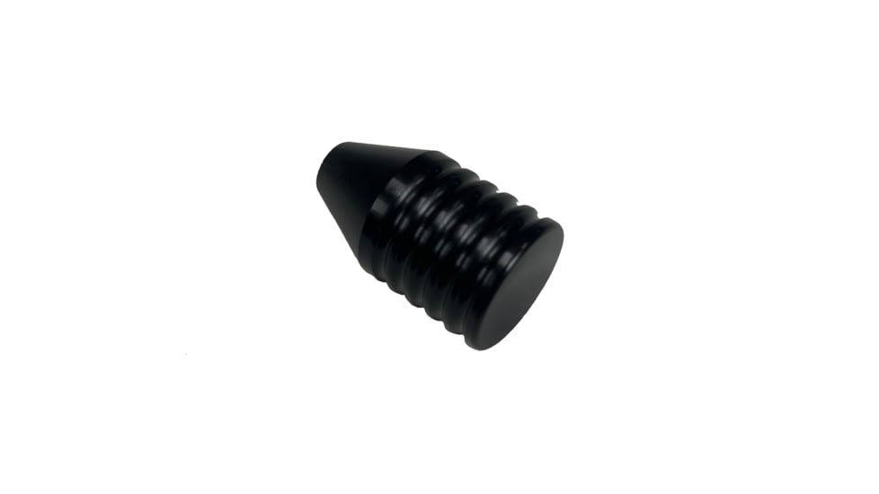 JARD Bolt Action Knob, Fat Ribbed, Outer Diameter 0.875in, Length 1.5in, 5/16x29, Aluminum, Black, 4827