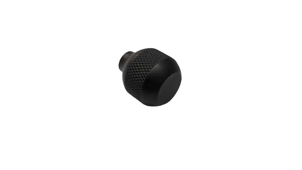 JARD Bolt Action Knob, Round Knurled, Outer Diameter 0.850in, Length 0.925in, 5/16x24, Aluminum, Black, 4077