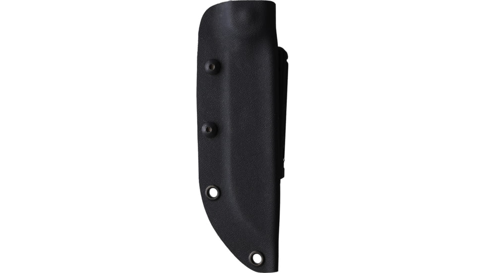 Jason Perry Blade Works Puukko Fixed Blade Knife, 9.5in Overall, 4.75in Black Powder Coated 1095HC Steel Blade, Burlap Micarta Handle, Kydex Sheath, 204-MICARTA-BURLAP