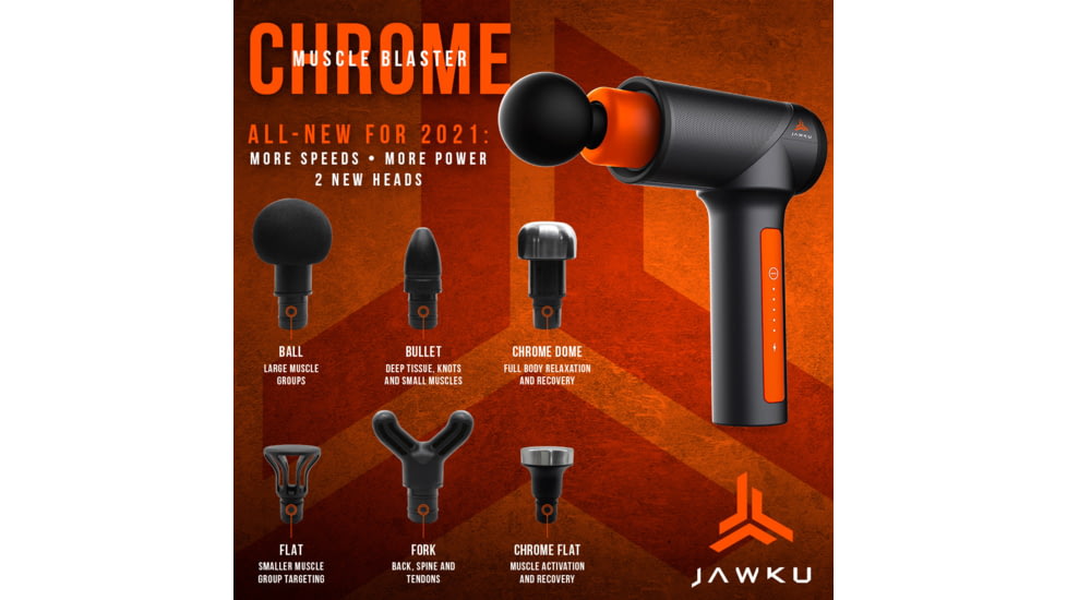 Jawku Chrome Muscle Blaster, Black/Orange, MB-Chrome