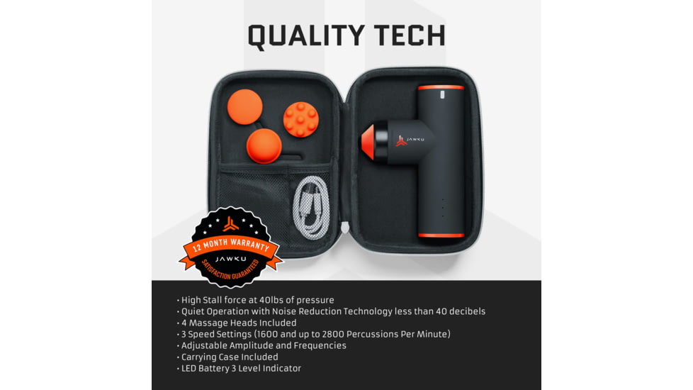 Jawku Mini Muscle Blaster, Black/Orange, MB-Mini