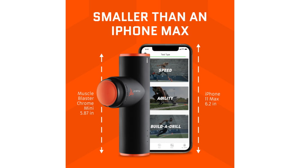 Jawku Mini Muscle Blaster, Black/Orange, MB-Mini