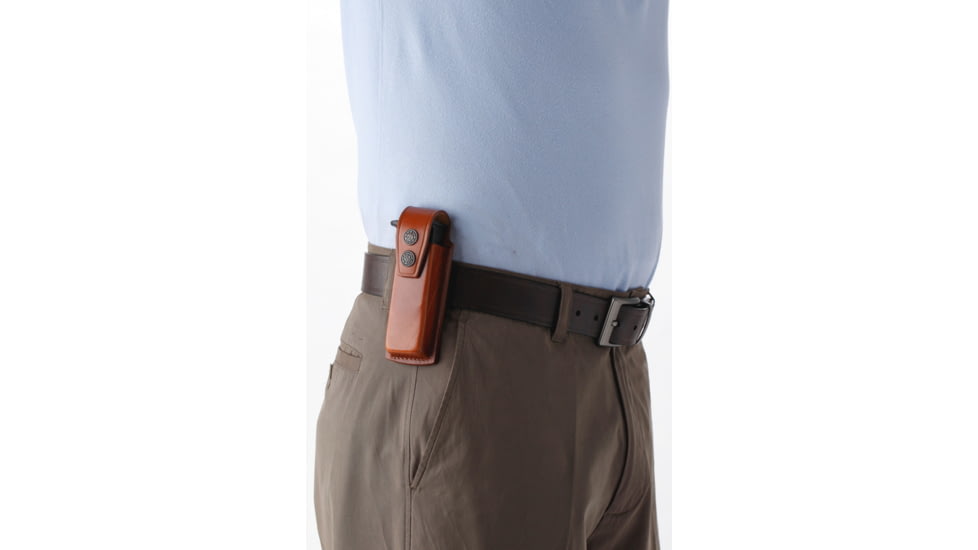 JBP Holsters Magazine Case, Double Stack, 9mm, .40, Brown, 005BRN