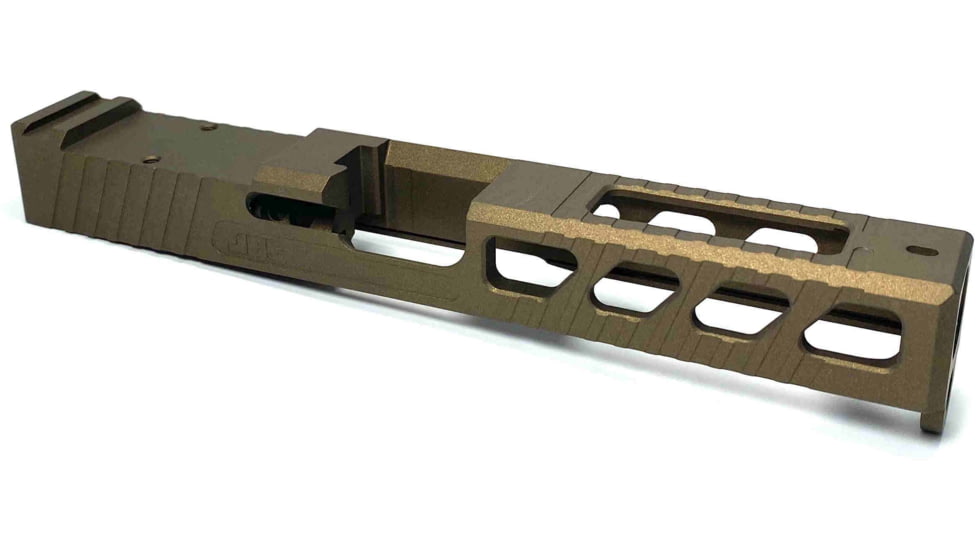 JCS Weapon Designs G17 Bonesaw Slide, RMR Cut, Glock 17, Burnt Bronze, G17-BSS-RMR-BBZ