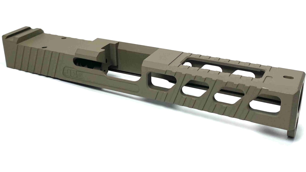 JCS Weapon Designs G17 Bonesaw Slide, RMR Cut, Glock 17, FDE, G17-BSS-RMR-FDE