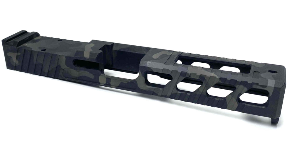 JCS Weapon Designs G17 Bonesaw Slide, RMR Cut, Glock 17, Multicam Black, G17-BSS-RMR-MCB