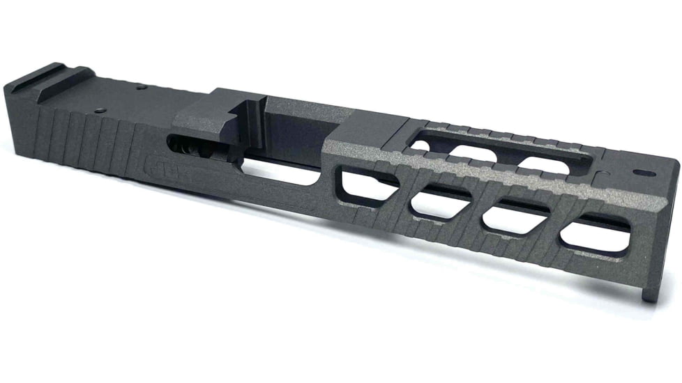 JCS Weapon Designs G17 Bonesaw Slide, RMR Cut, Glock 17, Tungsten, G17-BSS-RMR-TUN