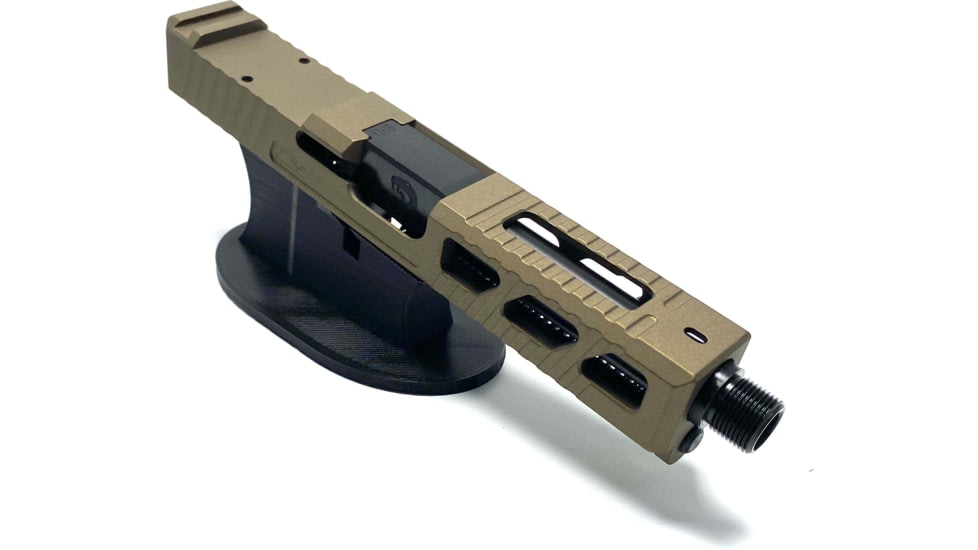 JCS Weapon Designs G19 Bonesaw Slide, RMR Cut, Glock 19, Burnt Bronze, G19-BSS-RMR-BBZ