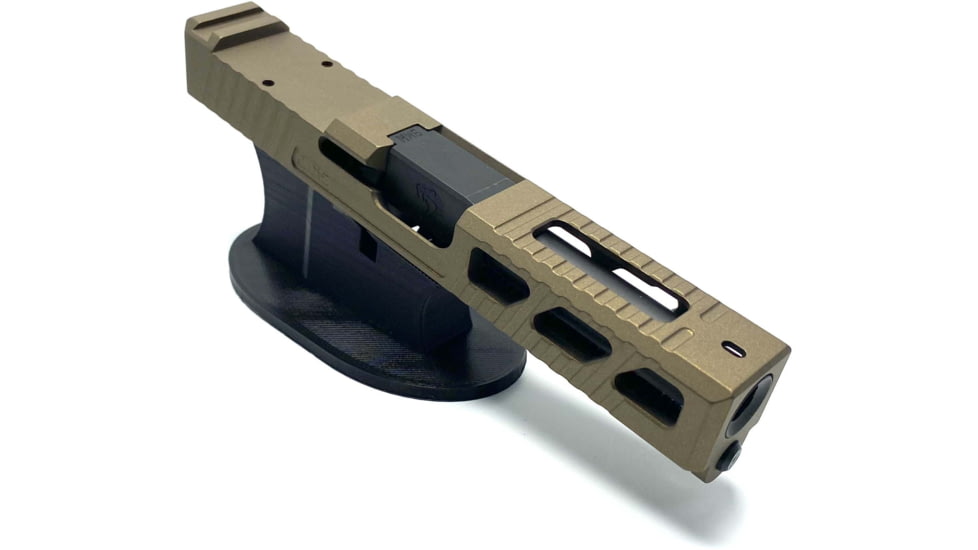 JCS Weapon Designs G19 Bonesaw Slide, RMR Cut, Glock 19, Burnt Bronze, G19-BSS-RMR-BBZ
