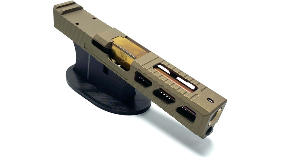 JCS Weapon Designs G19 Bonesaw Slide, RMR Cut, Glock 19, Burnt Bronze, G19-BSS-RMR-BBZ
