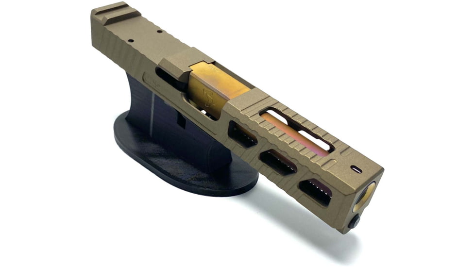 JCS Weapon Designs G19 Bonesaw Slide, RMR Cut, Glock 19, Burnt Bronze, G19-BSS-RMR-BBZ