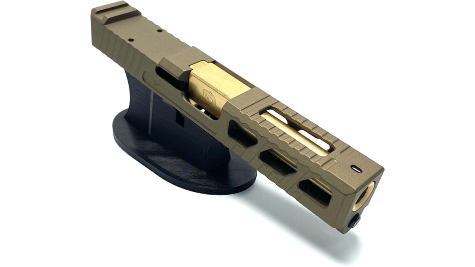 JCS Weapon Designs G19 Bonesaw Slide, RMR Cut, Glock 19, Burnt Bronze, G19-BSS-RMR-BBZ