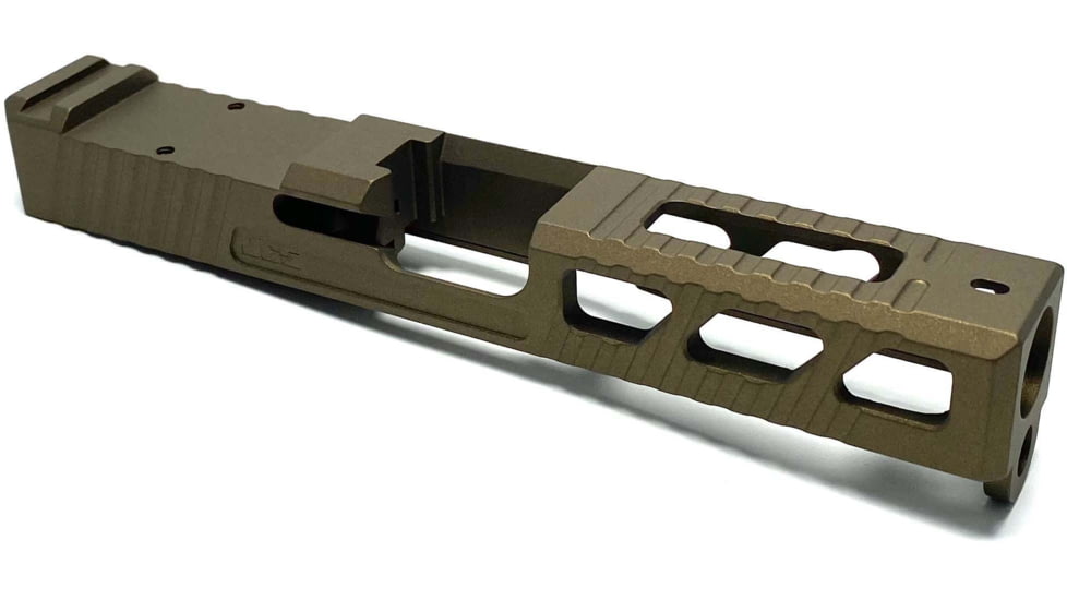 JCS Weapon Designs G19 Bonesaw Slide, RMR Cut, Glock 19, Burnt Bronze, G19-BSS-RMR-BBZ
