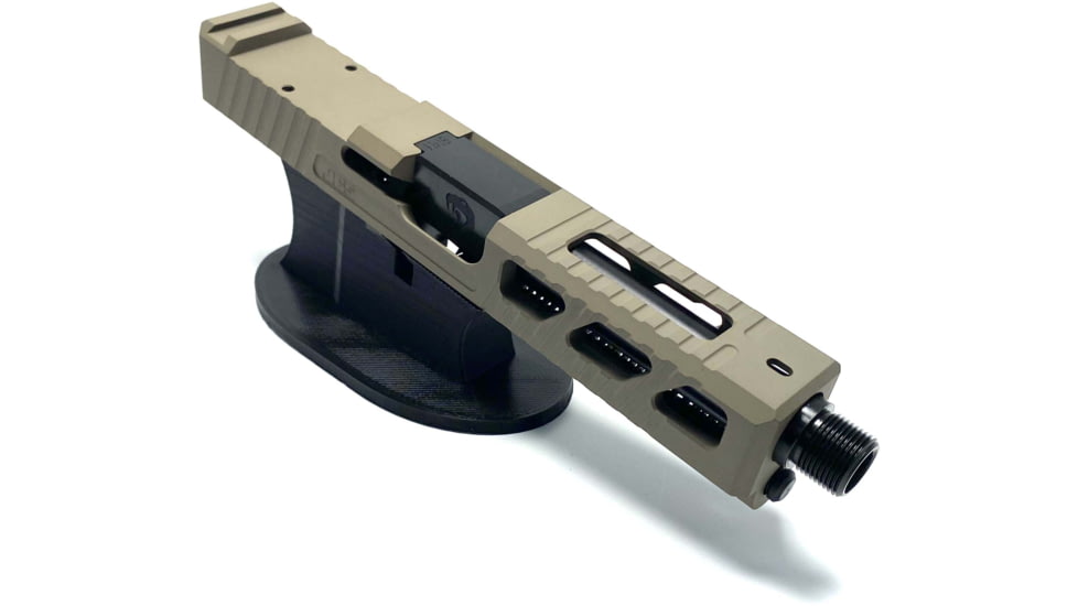 JCS Weapon Designs G19 Bonesaw Slide, RMR Cut, Glock 19, FDE, G19-BSS-RMR-FDE