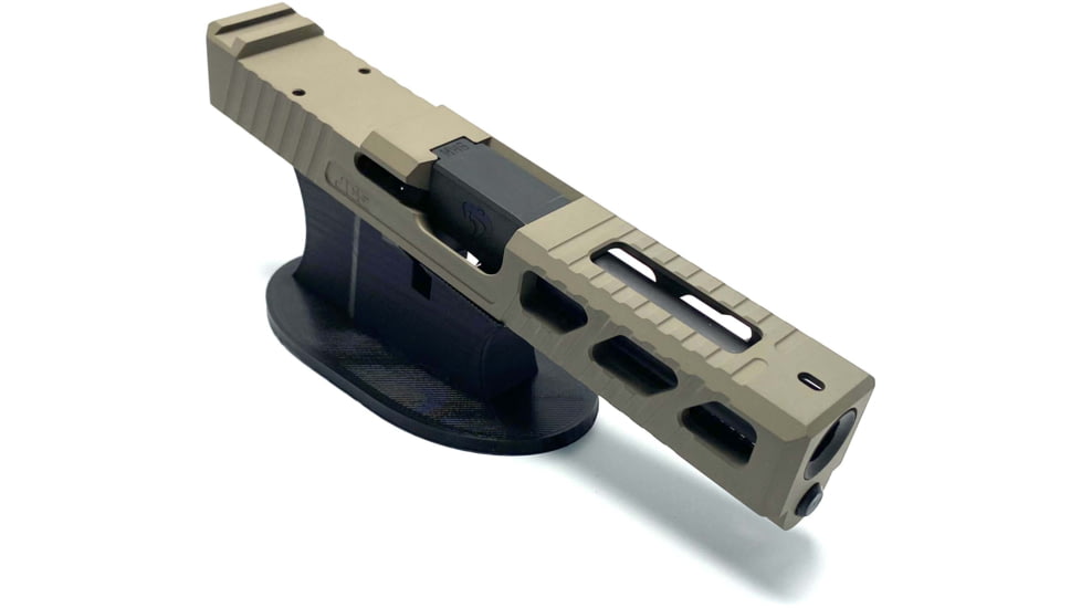 JCS Weapon Designs G19 Bonesaw Slide, RMR Cut, Glock 19, FDE, G19-BSS-RMR-FDE