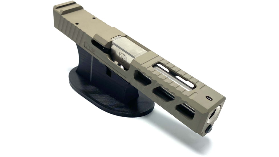 JCS Weapon Designs G19 Bonesaw Slide, RMR Cut, Glock 19, FDE, G19-BSS-RMR-FDE