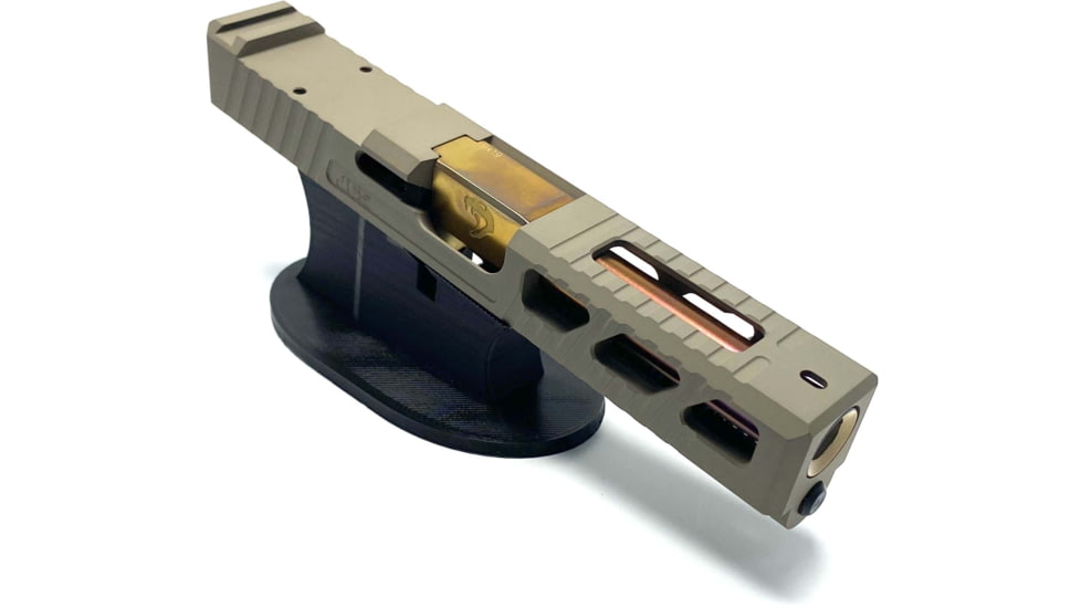 JCS Weapon Designs G19 Bonesaw Slide, RMR Cut, Glock 19, FDE, G19-BSS-RMR-FDE