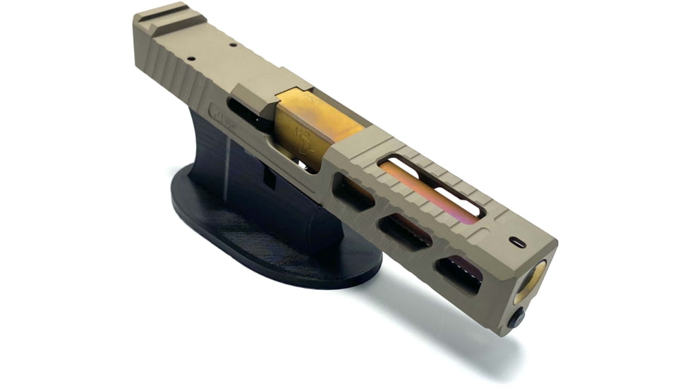 JCS Weapon Designs G19 Bonesaw Slide, RMR Cut, Glock 19, FDE, G19-BSS-RMR-FDE