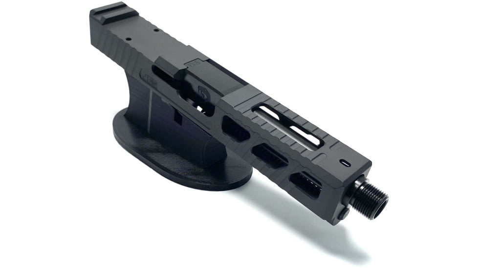 JCS Weapon Designs G19 Bonesaw Slide, RMR Cut, Glock 19, Graphite Black, G19-BSS-RMR-BLK