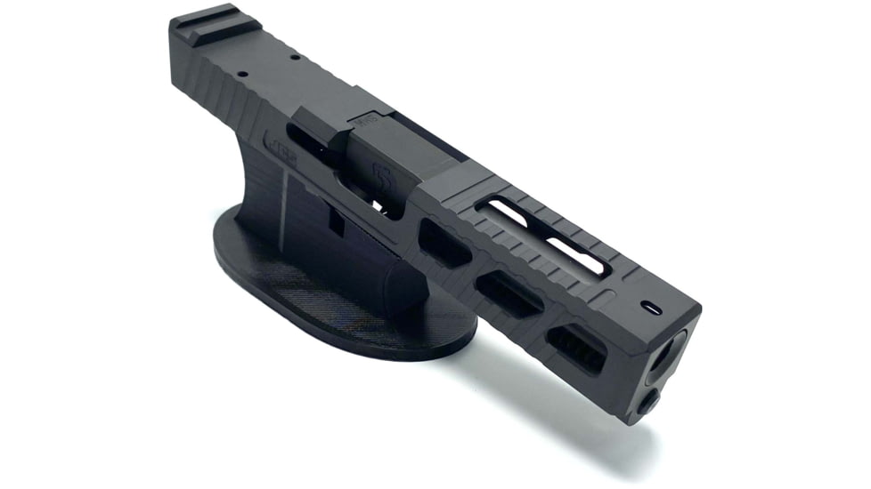 JCS Weapon Designs G19 Bonesaw Slide, RMR Cut, Glock 19, Graphite Black, G19-BSS-RMR-BLK