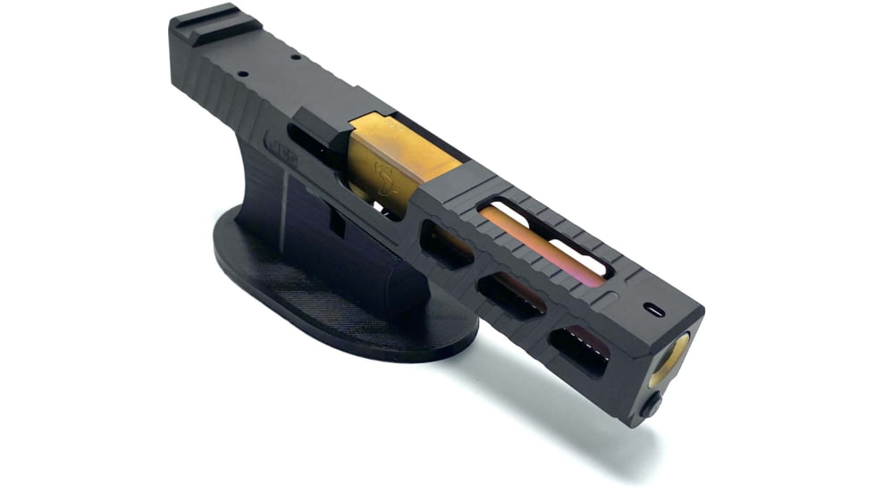 JCS Weapon Designs G19 Bonesaw Slide, RMR Cut, Glock 19, Graphite Black, G19-BSS-RMR-BLK