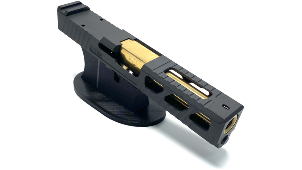 JCS Weapon Designs G19 Bonesaw Slide, RMR Cut, Glock 19, Graphite Black, G19-BSS-RMR-BLK