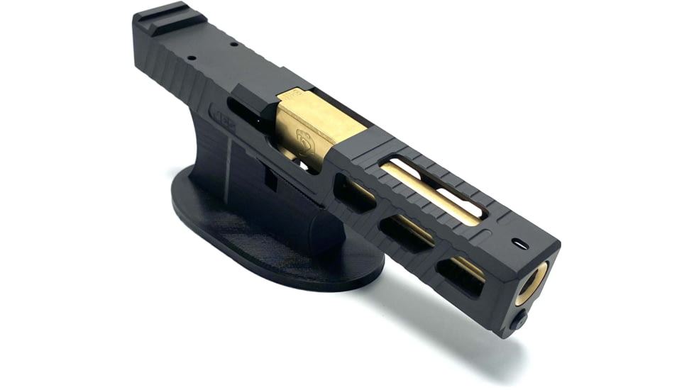 JCS Weapon Designs G19 Bonesaw Slide, RMR Cut, Glock 19, Graphite Black, G19-BSS-RMR-BLK