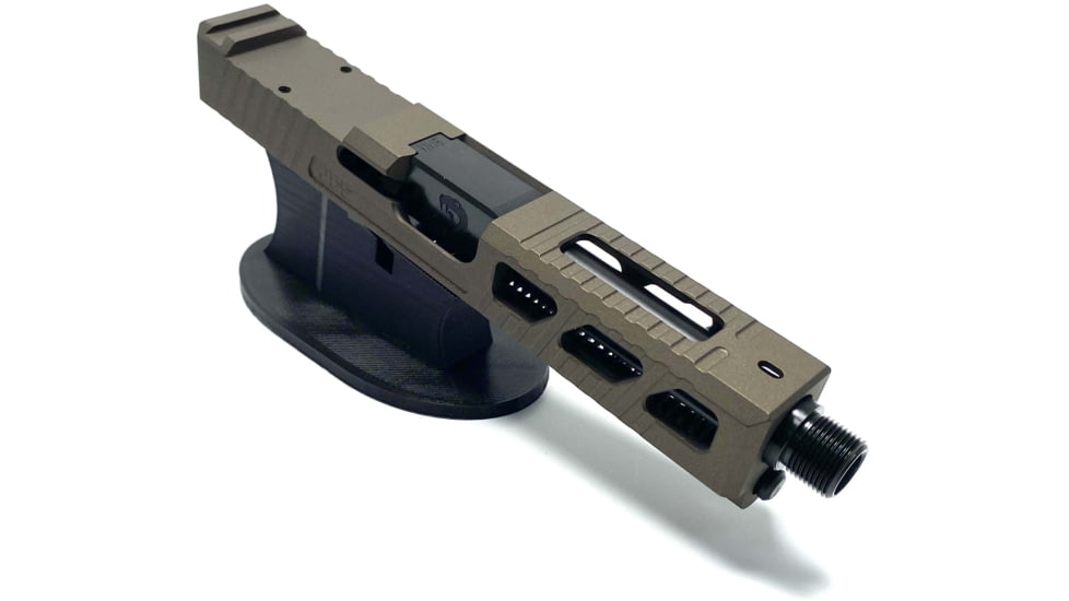JCS Weapon Designs G19 Bonesaw Slide, RMR Cut, Glock 19, Midnight Bronze, G19-BSS-RMR-MBZ
