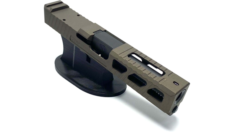 JCS Weapon Designs G19 Bonesaw Slide, RMR Cut, Glock 19, Midnight Bronze, G19-BSS-RMR-MBZ