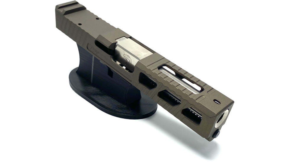 JCS Weapon Designs G19 Bonesaw Slide, RMR Cut, Glock 19, Midnight Bronze, G19-BSS-RMR-MBZ