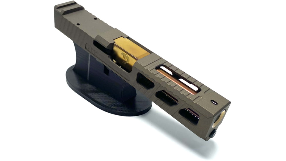 JCS Weapon Designs G19 Bonesaw Slide, RMR Cut, Glock 19, Midnight Bronze, G19-BSS-RMR-MBZ