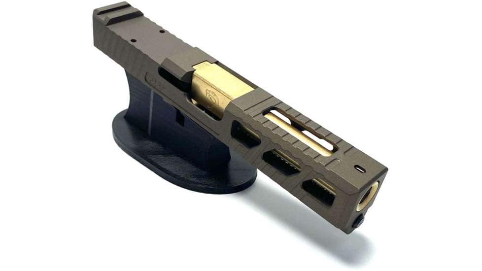 JCS Weapon Designs G19 Bonesaw Slide, RMR Cut, Glock 19, Midnight Bronze, G19-BSS-RMR-MBZ