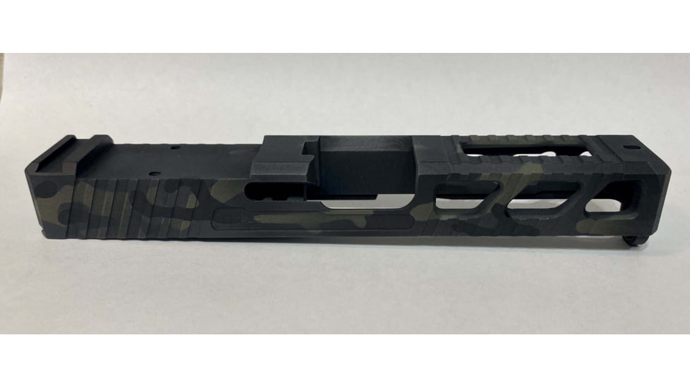 JCS Weapon Designs G19 Bonesaw Slide, RMR Cut, Glock 19, Multicam Black, G19-BSS-RMR-MCB