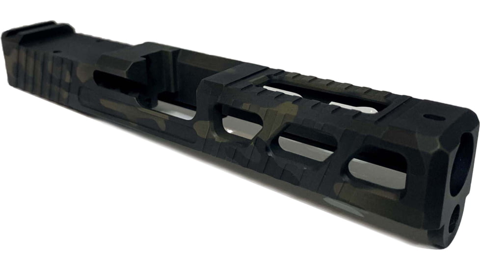 JCS Weapon Designs G19 Bonesaw Slide, RMR Cut, Glock 19, Multicam Black, G19-BSS-RMR-MCB