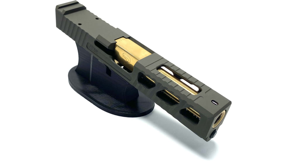 JCS Weapon Designs G19 Bonesaw Slide, RMR Cut, Glock 19, OD Green, G19-BSS-RMR-ODG