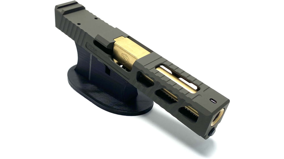 JCS Weapon Designs G19 Bonesaw Slide, RMR Cut, Glock 19, OD Green, G19-BSS-RMR-ODG