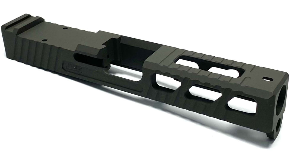 JCS Weapon Designs G19 Bonesaw Slide, RMR Cut, Glock 19, OD Green, G19-BSS-RMR-ODG