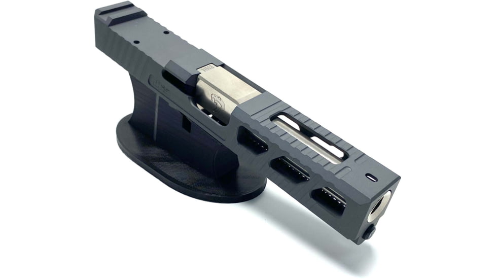 JCS Weapon Designs G19 Bonesaw Slide, RMR Cut, Glock 19, Sniper Grey, G19-BSS-RMR-SGR